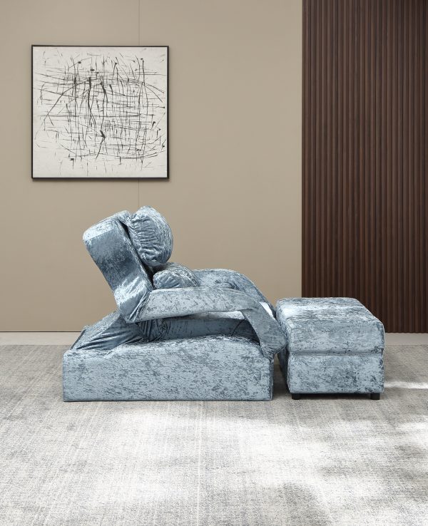 Electric Massage Foot Sofa[1006]-Blue - Image 5