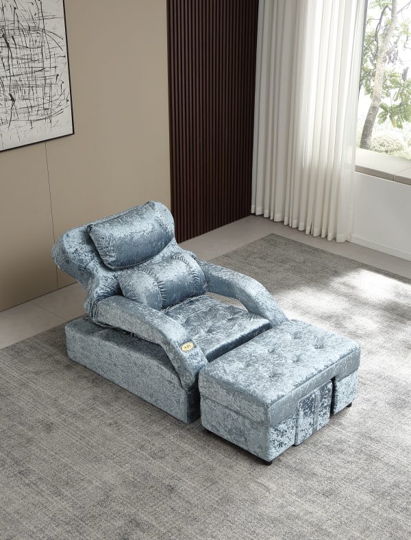 Electric Massage Foot Sofa[1006]-Blue - Image 4