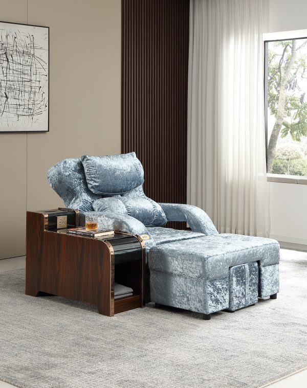 Electric Massage Foot Sofa[1006]-Blue - Image 2