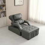 Electric Massage Foot Sofa[1007]-Gray