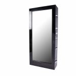 Salon hairdressing double mirror stations[86008]-Black