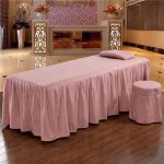 按摩床床罩-单件(粉色&咖啡)