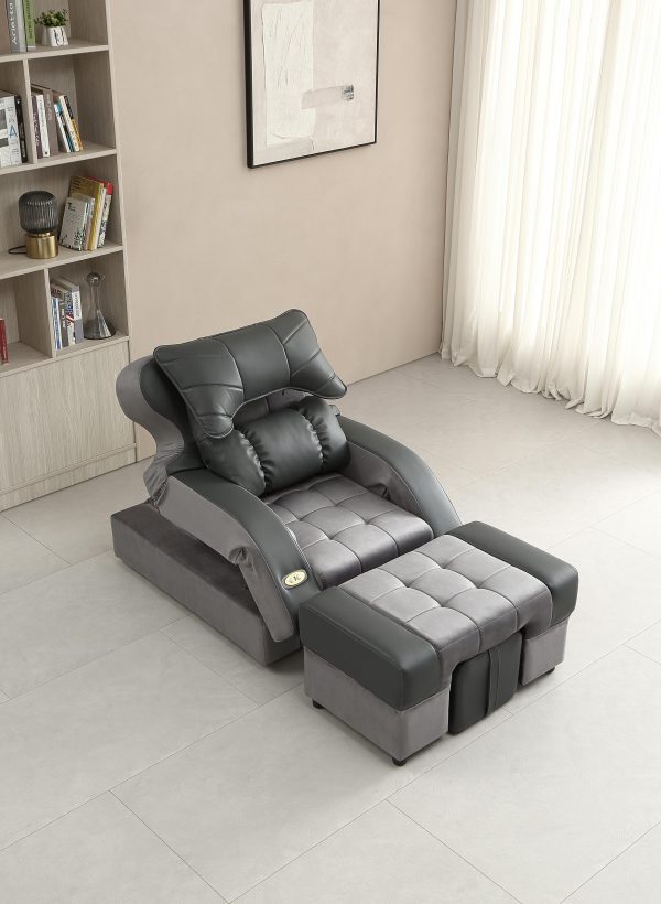 Electric Massage Foot Sofa[2001]-Gray Double Color