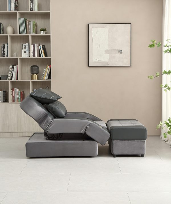 Electric Massage Foot Sofa[2001]-Gray Double Color - Image 9